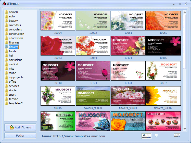 Cartões de visita BusinessCards MX software para design cartões de ... Cartões de visita BusinessCards MX software para design cartões de ...