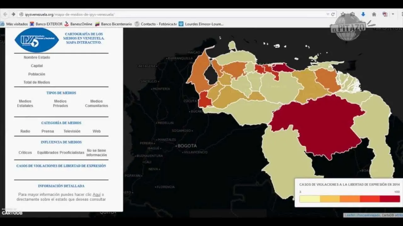 Cartografía de los medios en Venezuela. Mapa interactivo. - IPYS Cartografía de los medios en Venezuela. Mapa interactivo. - IPYS