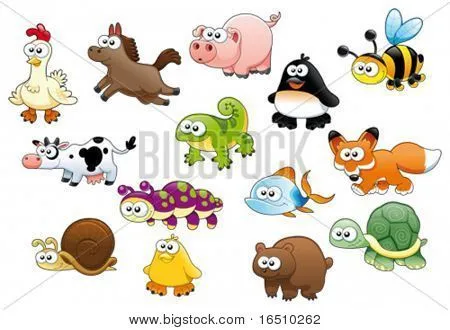 Cartoon animals and pets Stock Vector &amp; Stock Photos | Bigstock