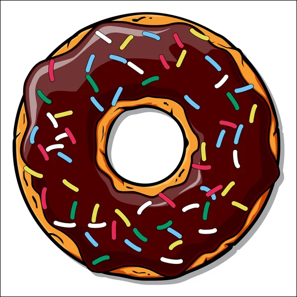 Cartoon donut illustration. — Vector stock © R_lion_O #13925735 Cartoon donut illustration. — Vector stock © R_lion_O #13925735