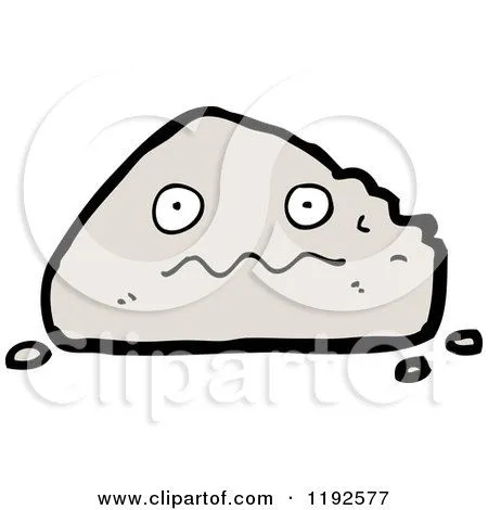 Cartoon of a Rock - Royalty Free Vector Illustration by ...
