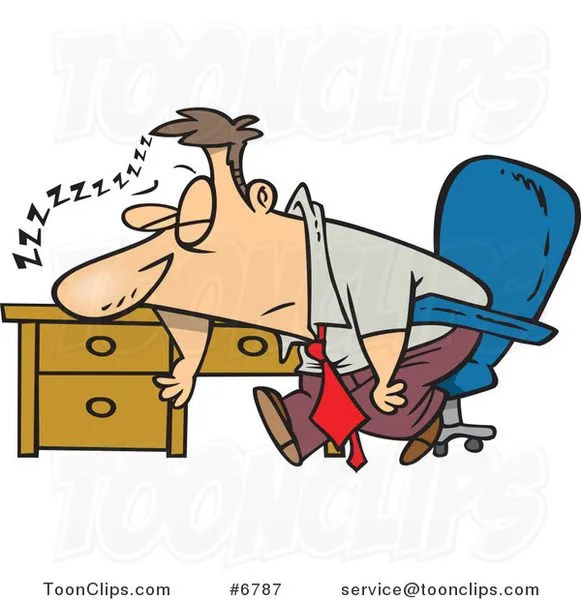 cartoon-tired-business-man- ...