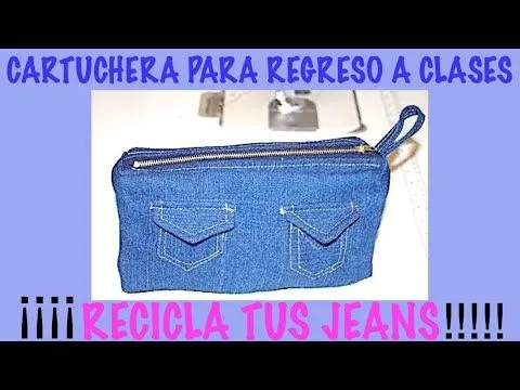 CARTUCHERA PARA REGRESO A CLASES (RECICLADO) - YouTube