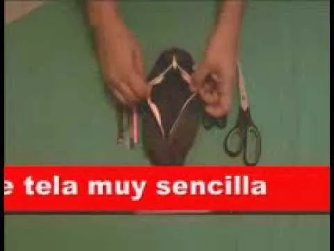 como hacer una cartuchera en tela de jeans - YouTube