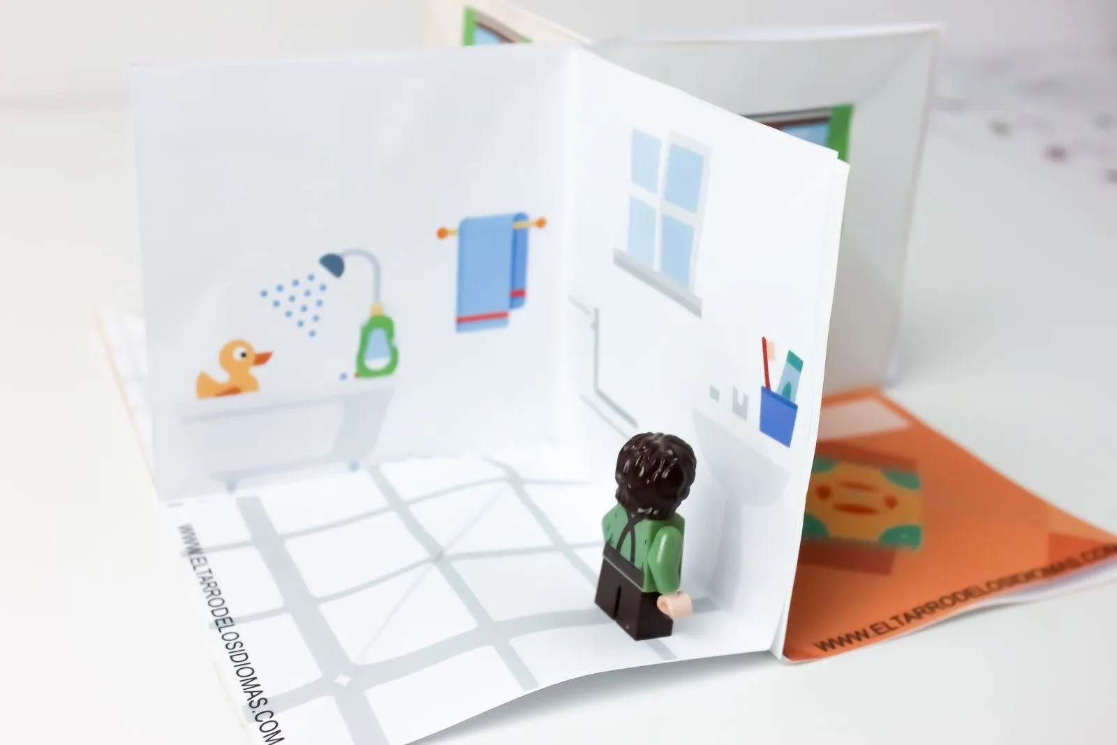 Casa 3D / Plantilla / Partes de la casa / – El tarro de los idiomas Casa 3D / Plantilla / Partes de la casa / – El tarro de los idiomas