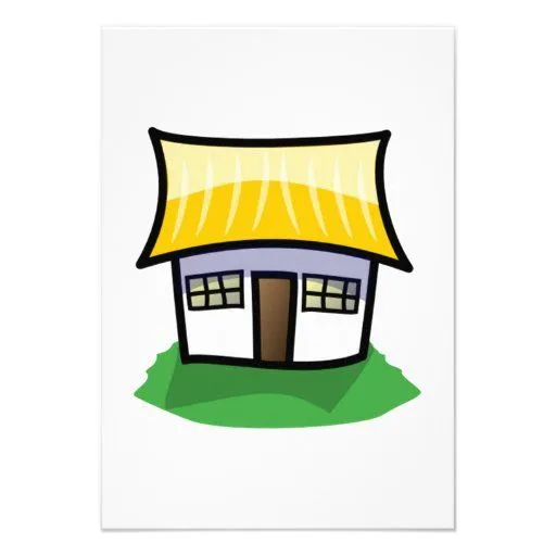 Casa del dibujo animado comunicado personalizado de Zazzle. Casa del dibujo animado comunicado personalizado de Zazzle.