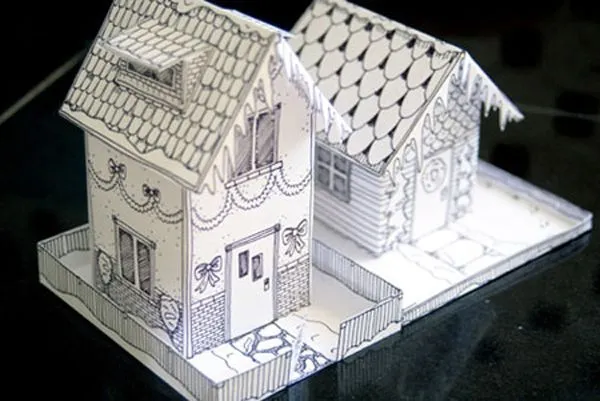 Casa para armar e imprimir - Imagui