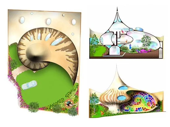 CASA CARACOL CASAS EN FORMA DE CARACOL : FACHADAS DE CASAS Y CASAS ...