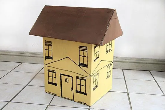 Como hacer una casa de carton | Todo Manualidades