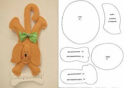 La Casa De Chichi: Manualidades "perritos de fieltro"