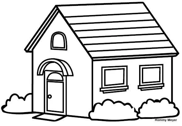 Dibujo De Una Casa Y Sus Partes En Ingles | pimp my space