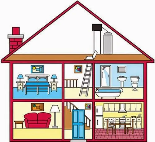 LA CASA Y SUS DEPENDENCIA PARA KINDER - Imagui