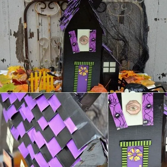 Casa encantada de cartón para Halloween | Manualidades Infantiles Casa encantada de cartón para Halloween | Manualidades Infantiles