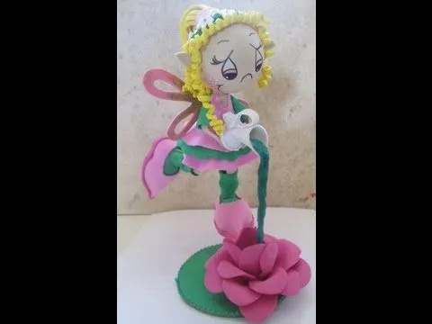 Hecho En Casa: Como Hacer Fofucha Hada Elemento Agua (Goma Eva ...