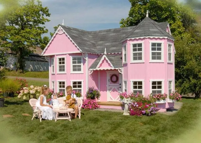 Casa de madera para el jardín | Blog Popolet Bordados | casitas ... Casa de madera para el jardín | Blog Popolet Bordados | casitas ...