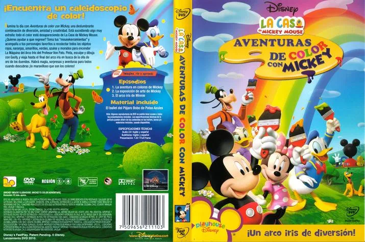 MUNDO DVD: LA CASA DE MICKEY MOUSE AVENTURAS DE COLOR CON MICKEY MUNDO DVD: LA CASA DE MICKEY MOUSE AVENTURAS DE COLOR CON MICKEY