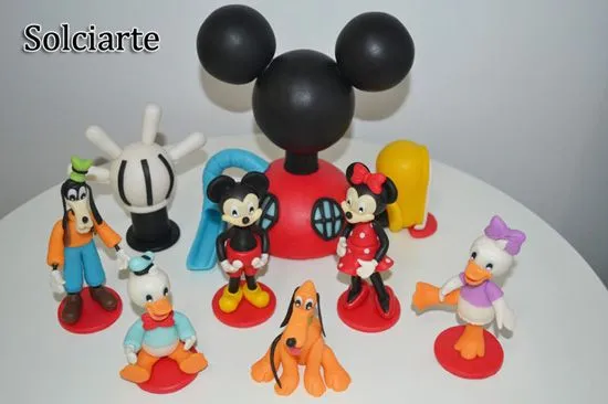 Paso a paso la casa de Mickey Mouse porcelana fria - Imagui