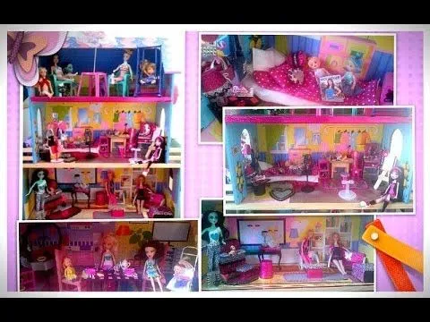 Casa de muñecas barbie / decoración - YouTube