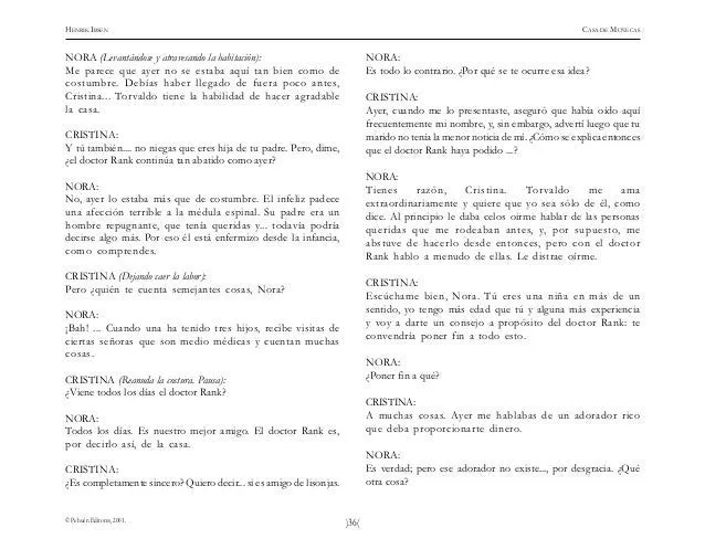 Casa de munecas texto completo Casa de munecas texto completo