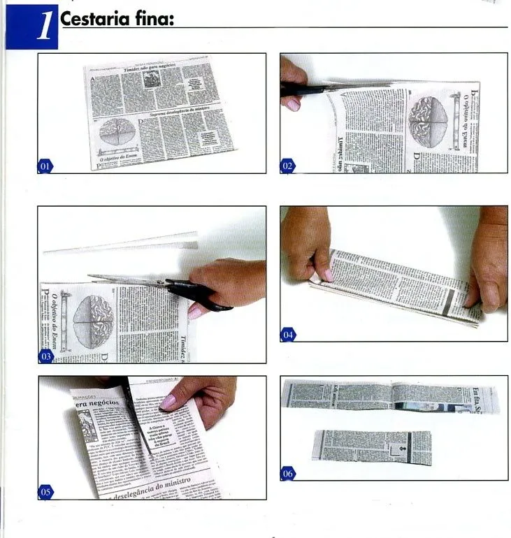 La Casa de NoA: Aprendamos Cestería con Papel de Periodico
