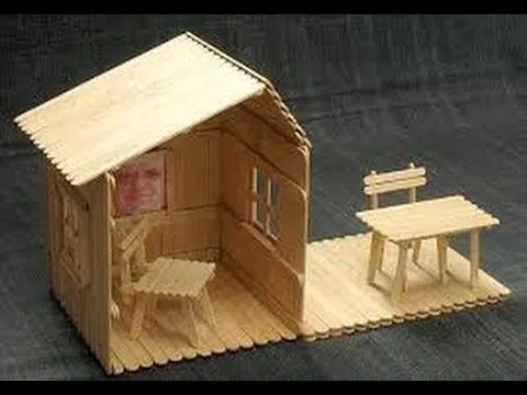 Casa palitos de paleta - Imagui