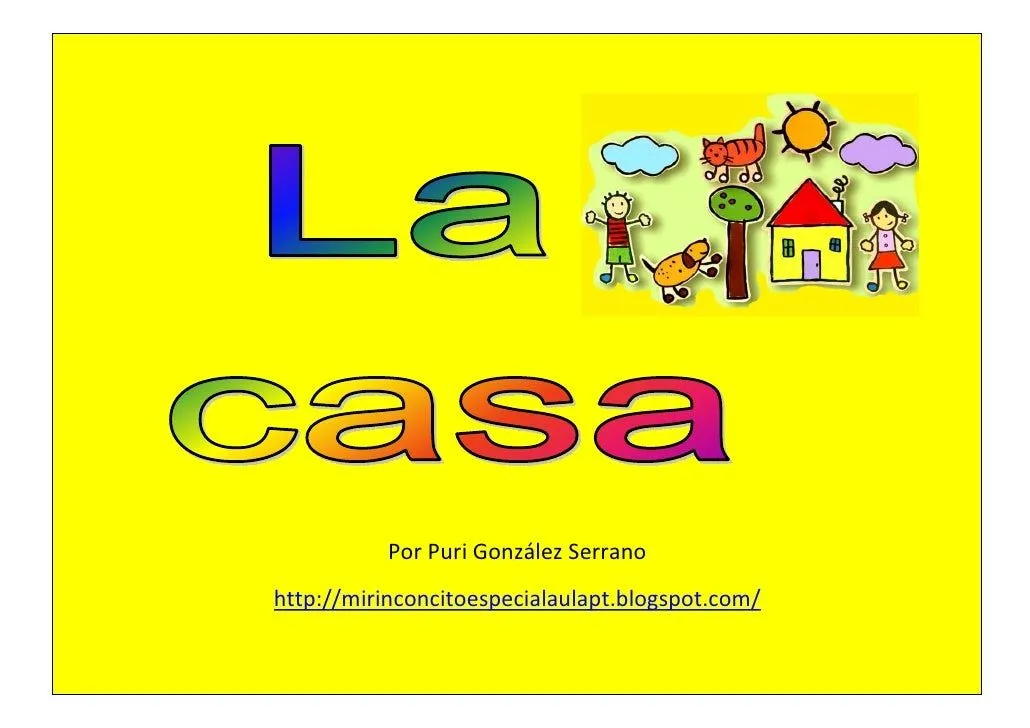 La casa-Pequeño librito adaptado de las partes de la casa