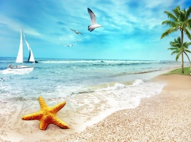 Fondos de pantalla 3D de playas - Imagui