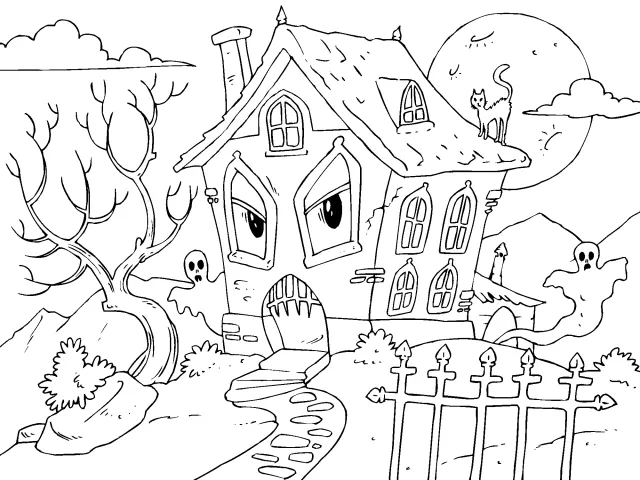 Dibujos para colorear de miedo de Halloween - Imagui Dibujos para colorear de miedo de Halloween - Imagui