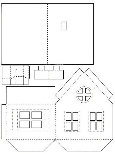 RECORTABLES DE CASAS PARA COLOREAR | Dibujos para colorear