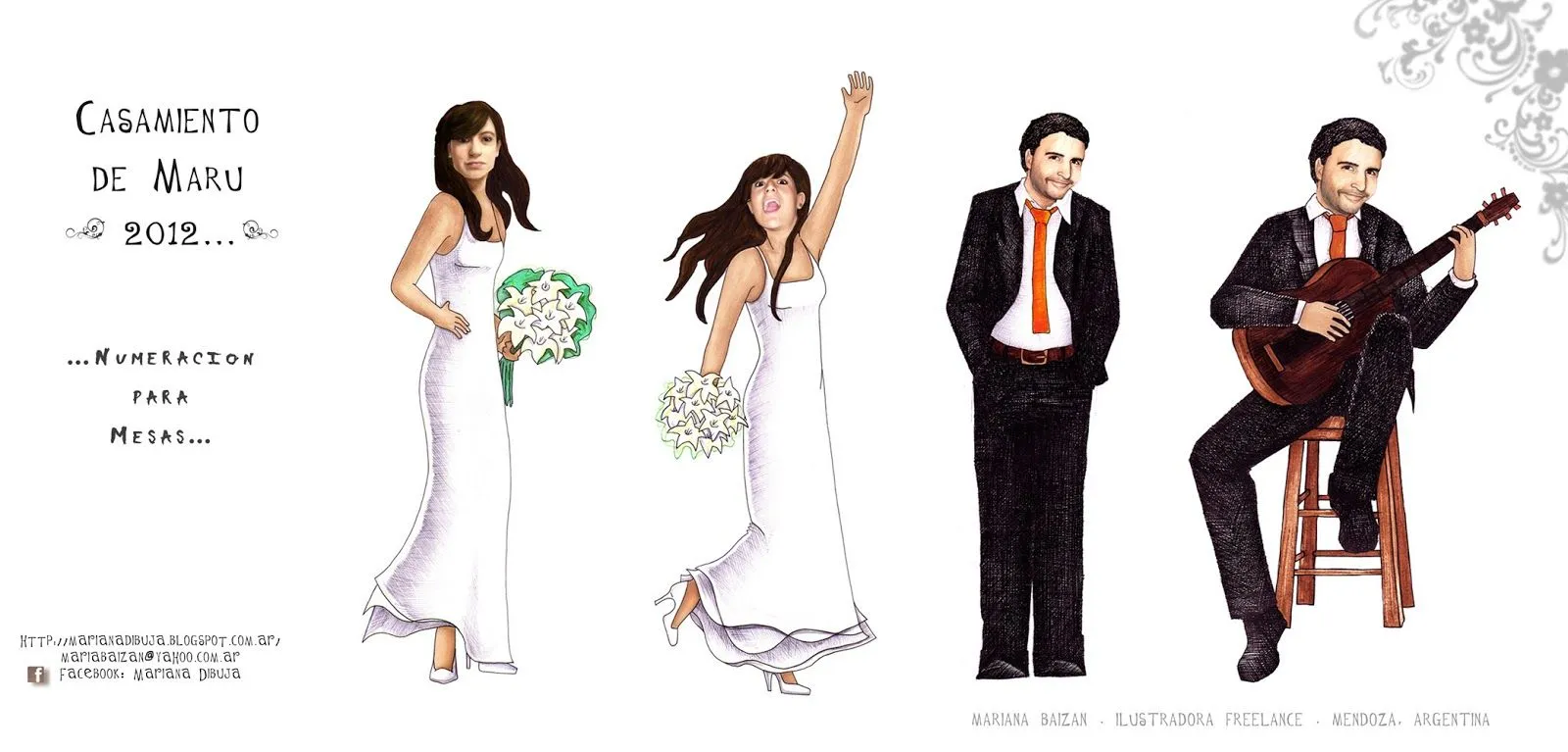 CASAMIENTO DE MARU [Video + Tarjetas + Números de Mesa] | MARIANA ...