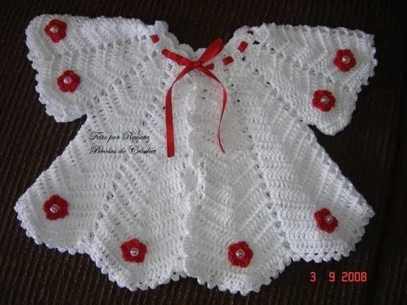 Casaquinho de bebe em croche Braco | Bebe | Pinterest | Bebe and Ems