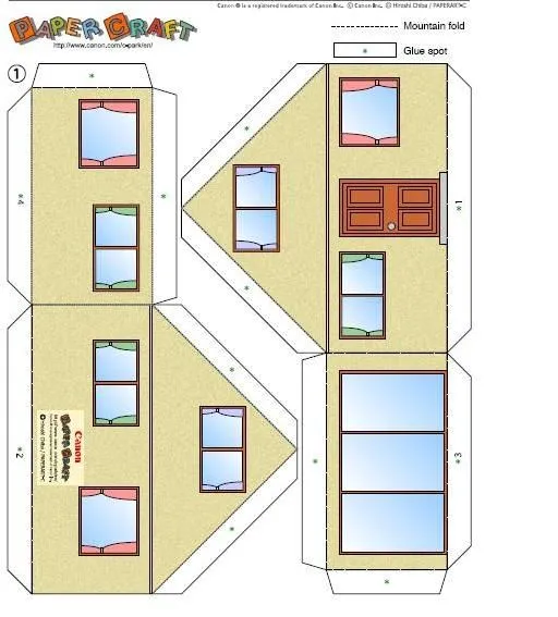 Maquetas recortables de casas - Imagui