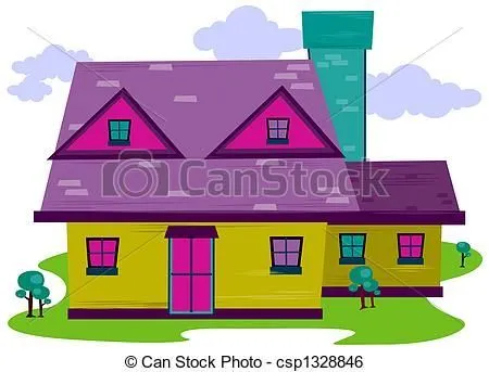 Casas de las caricaturas - Imagui | Clases invierno | Pinterest