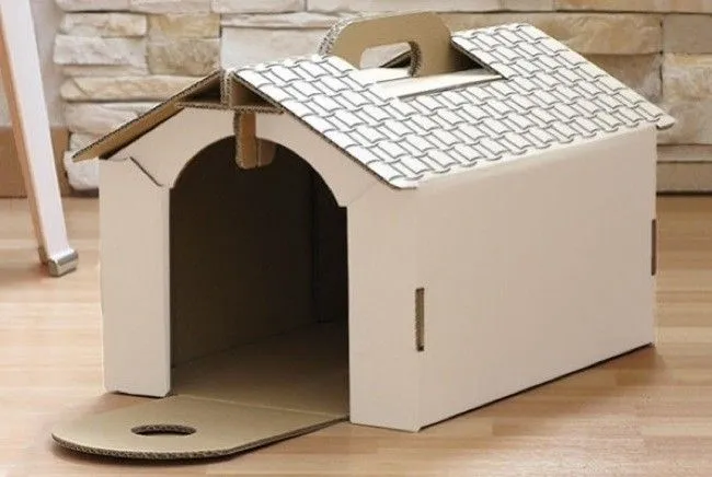 Casas de cartón personalizables para mascotas Casas de cartón personalizables para mascotas