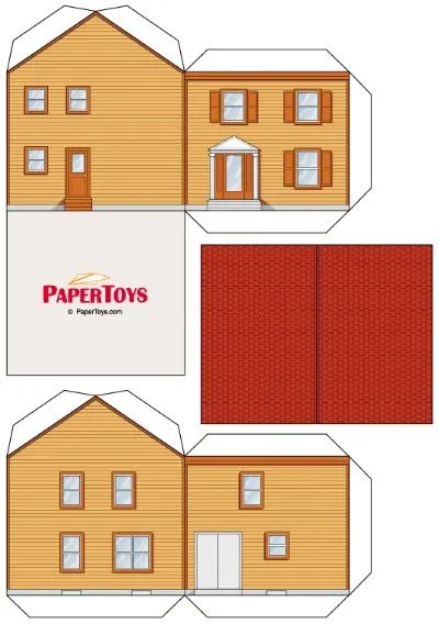 Casas para maquetas recortables - Imagui