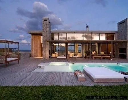 casas modernas por dentro y por fuera con alberca - Buscar con ...