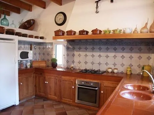 Casas rústicas: diseño de cocinas con decoración rústica