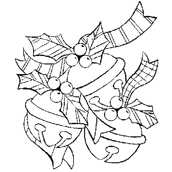 Cascabeles de Navidad para colorear ~ Dibujos para Colorear Infantil