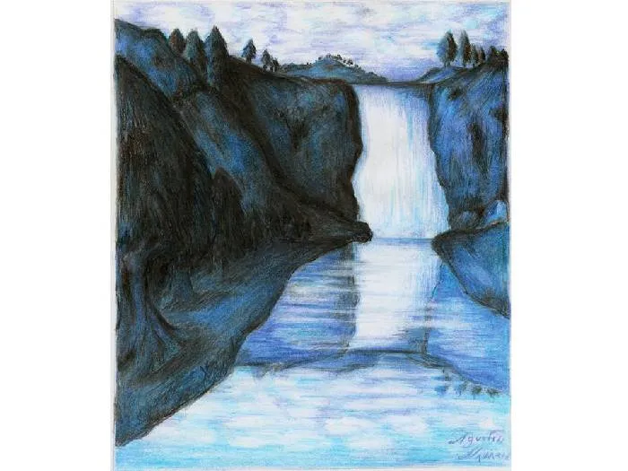 Cascada dibujo - Imagui