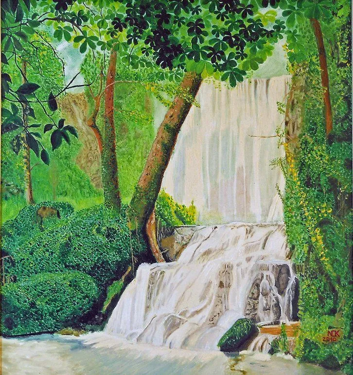 Cascada en el bosque por norko2007 | Dibujando