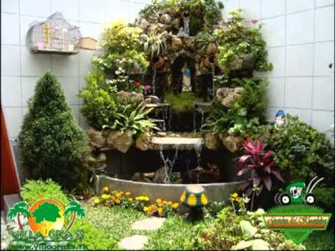 cascadas grutas de agua piletas villa grass - YouTube