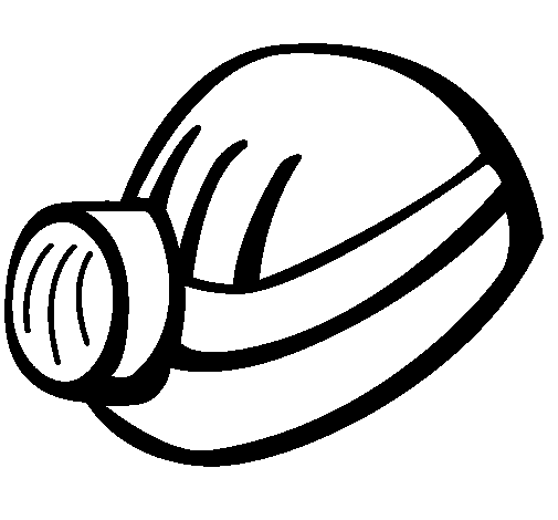 Dibujo de Casco de minero para Colorear - Dibujos.net