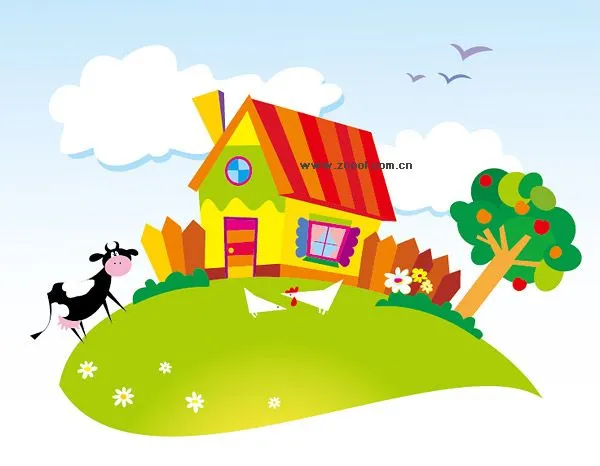 Una casita animada - Imagui
