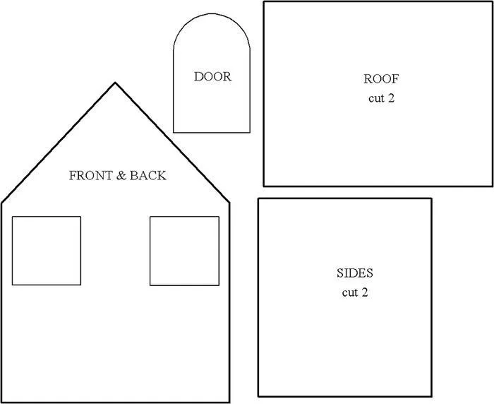Casita de carton | Moldes em eva, Casinha de papelão, Molde de casa Casita de carton | Moldes em eva, Casinha de papelão, Molde de casa