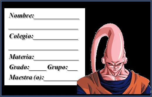 Casita Curacao: Etiquetas para cuaderno Dragon ball Casita Curacao: Etiquetas para cuaderno Dragon ball