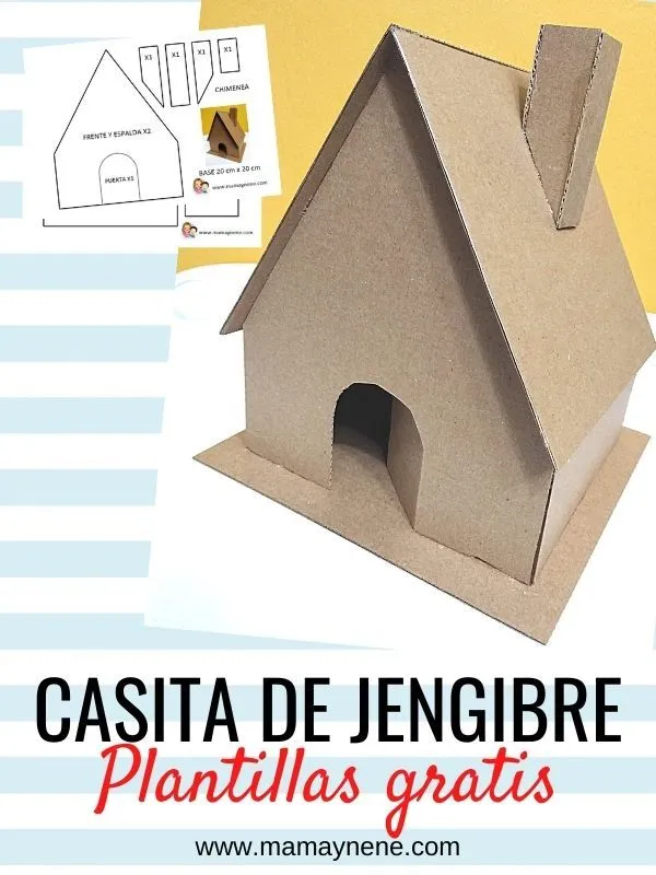 Casita de Jengibre de Cartón - Plantillas gratis | Mamá y nené - Maternidad  y recursos educativos