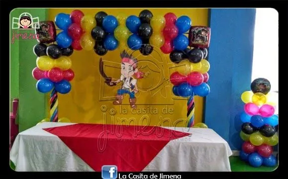 La Casita de Jimena: Arco de Globos Jake y los Piratas