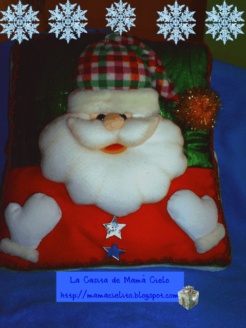 LA CASITA DE MAMÁ CIELO: ALMOHADAS NAVIDEÑAS LA CASITA DE MAMÁ CIELO: ALMOHADAS NAVIDEÑAS