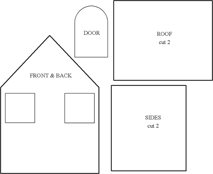 Casitas de cartón y tela para muñecas o decoración | Dale Detalles Casitas de cartón y tela para muñecas o decoración | Dale Detalles