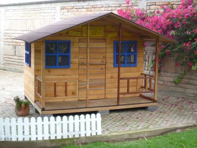 Casitas de madera para niños tratada para exteriores - Quito ...